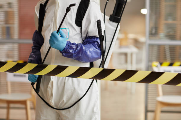Professional Biohazard technician working in Milton, MA